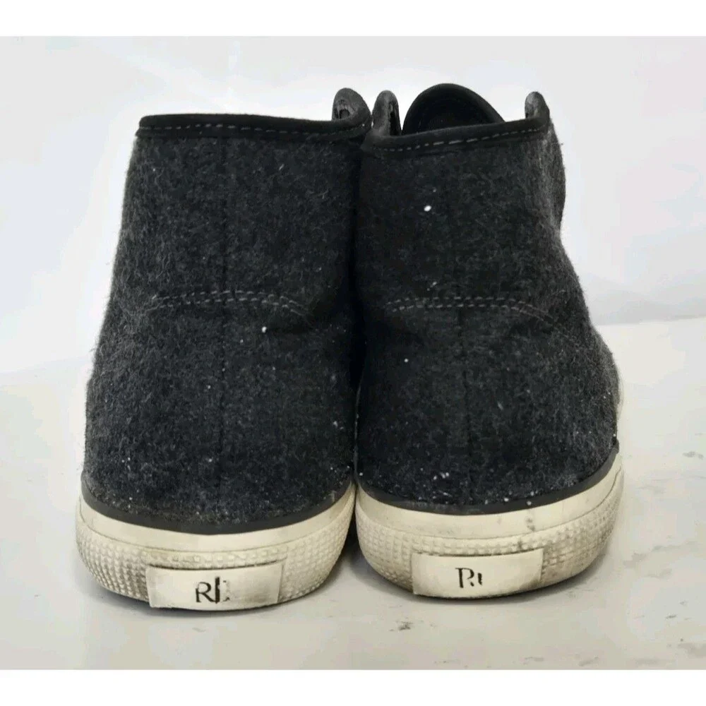 Polo Ralph Lauren Shoes Mens Size 10B Grey January II High Top Leather Sneakers - Picture 5 of 7